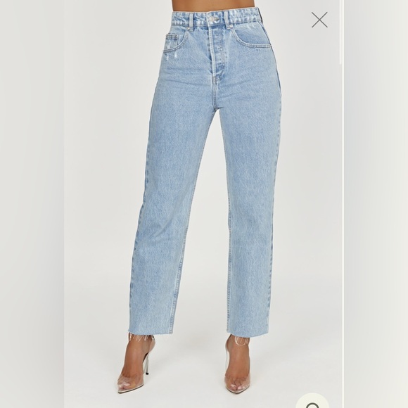 Zara Light Blue Straight Leg Jeans - Picture 4 of 4